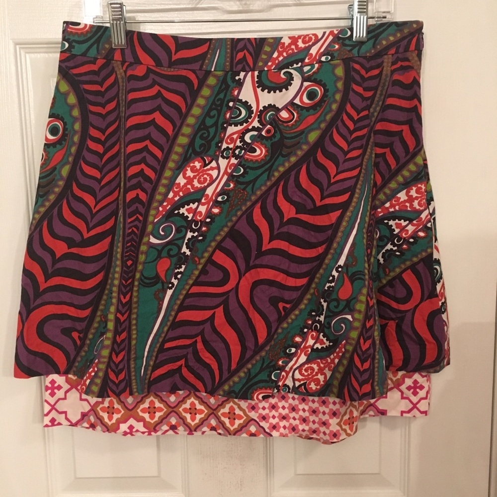 Anthropologie Odille paisley skirt